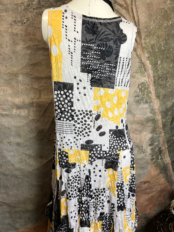 25006 Crinkle Tank Bubble Dress