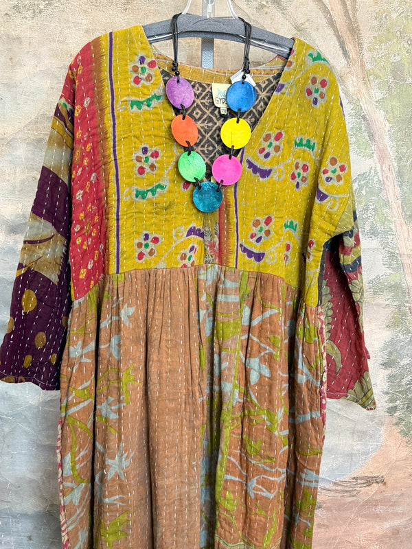 JG-156 Kantha Sunrise Dress-5 MIX