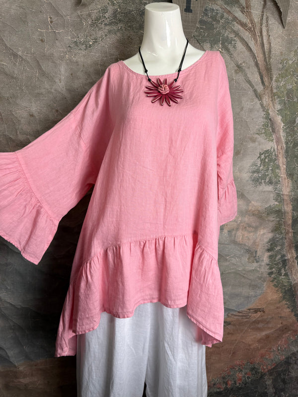 MP-HLT651 Baby Doll Top-Pink