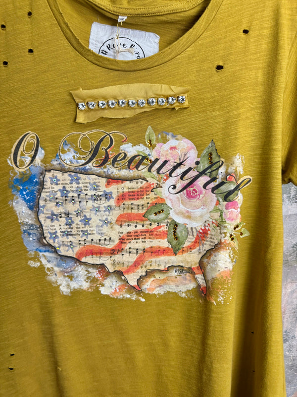 ARB Celebrate W/Chic USA Tshirt-Mustard