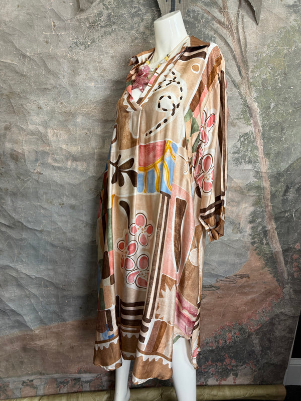 6615 Silk Artsian Dress