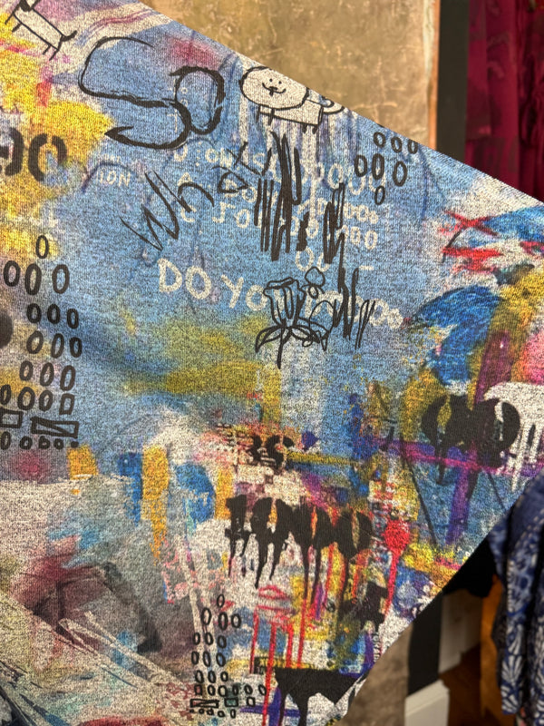 T134T Cowlneck Poncho Top-Coco