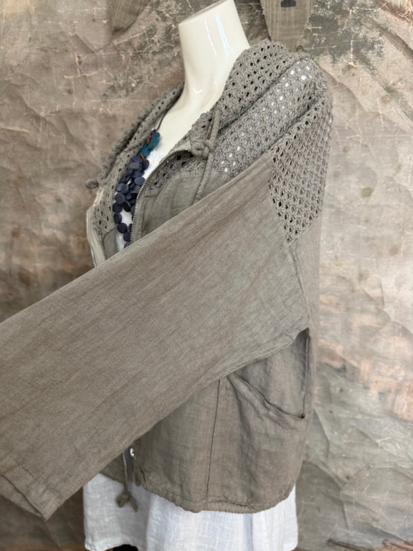 92076 Mix Net Jacket-Mud