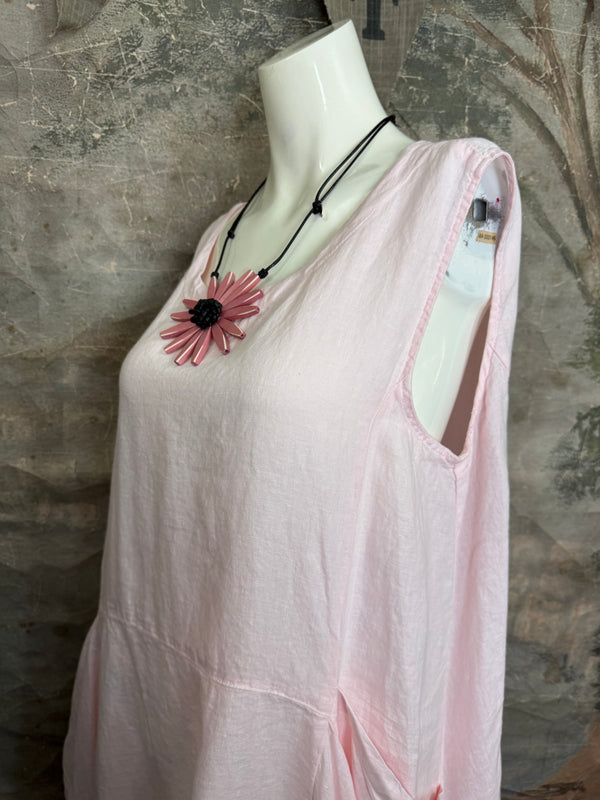 MP-HLD1066 Lagenlook Dress-Pink