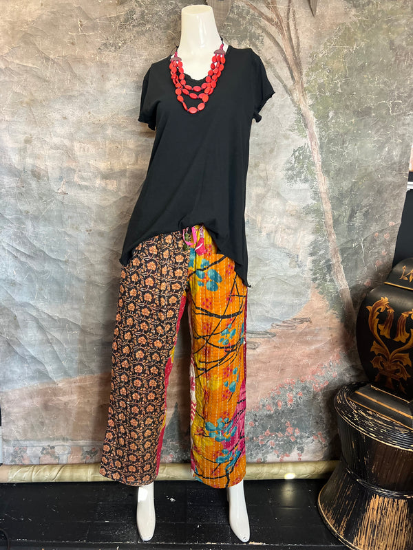 1586KT OOAK Cotton Kantha Pant-3