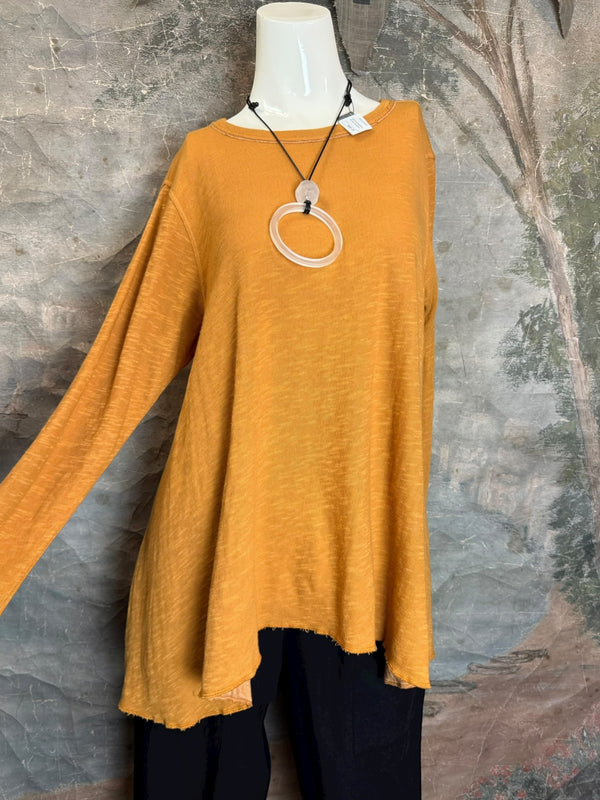 1050-88 Cotton Knit Angel Tee-Aspen