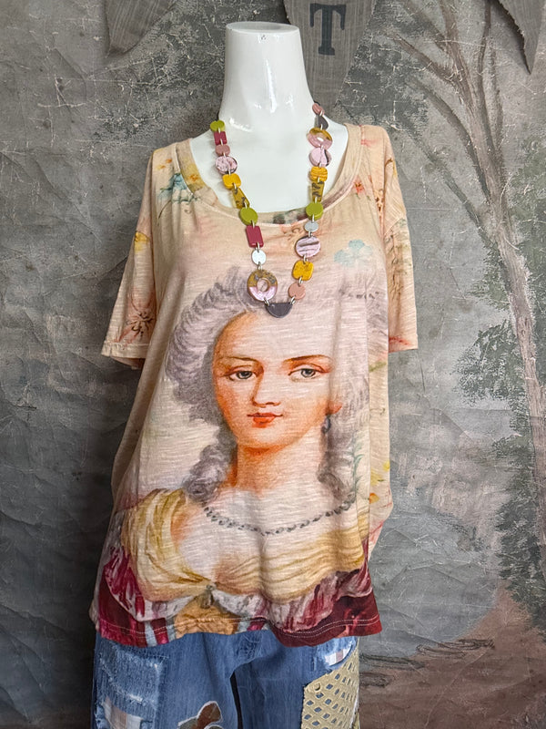 PL-772 Washington Floral Tee-Creamsicle