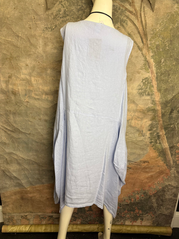 MP-HLD1066 Lagenlook Dress-Kentucky Blue