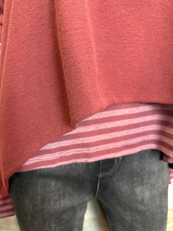 8300-3061 Pullover Vest Topper-Red Indigo