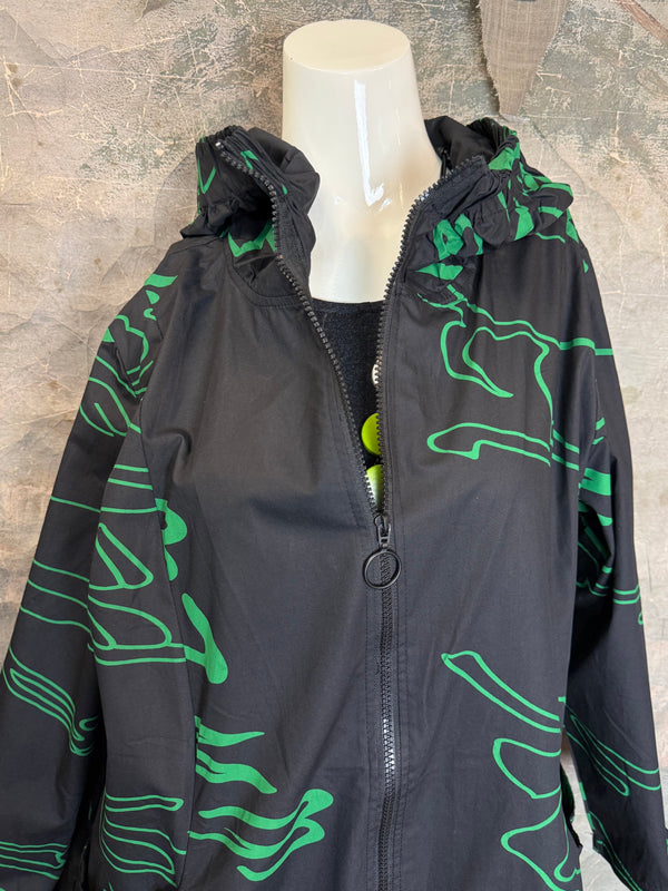 1029 City Scribble Jacket-Green