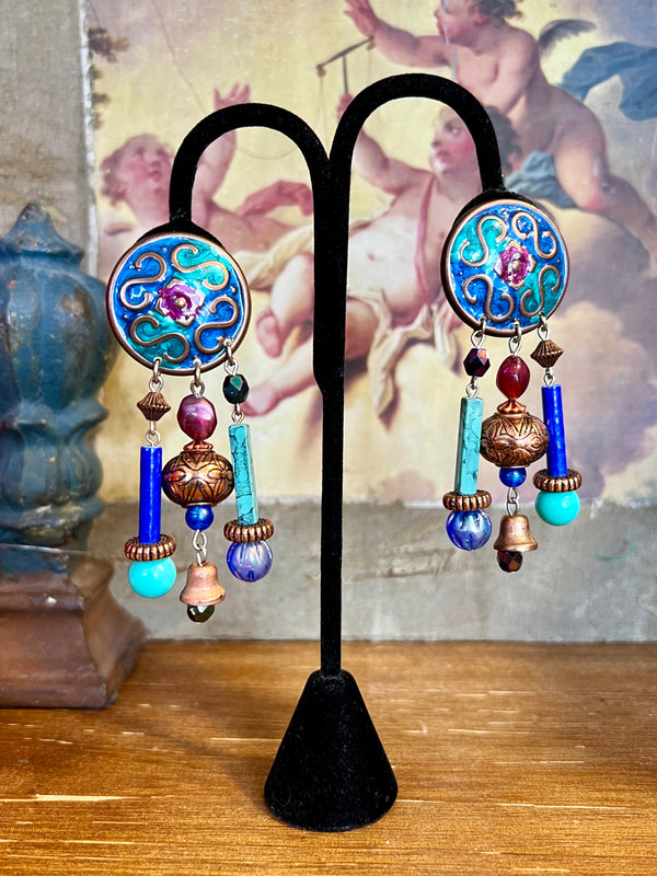 000ACJ Artisan Clip on Earrings