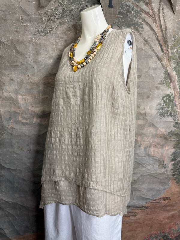 MP-CR293 Double Layer Tank-Natural