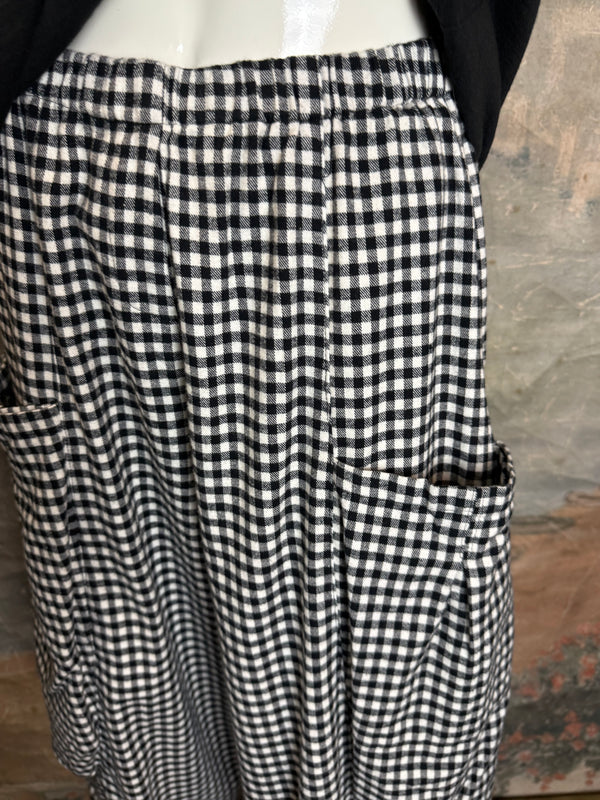 2500-5069 Double Pocket Pant-BLK/WHITE