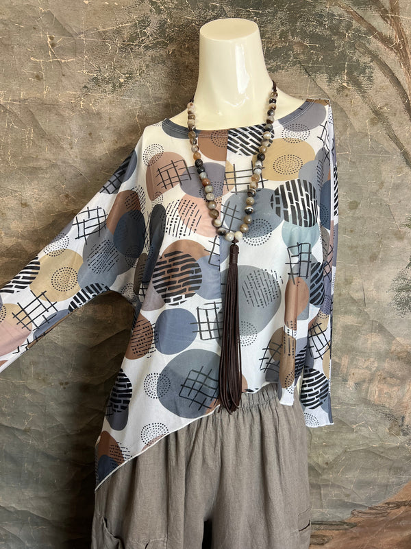25071 Mesh Print Toppper