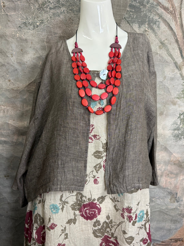 MP-MT348 Bolero With Button-Mud