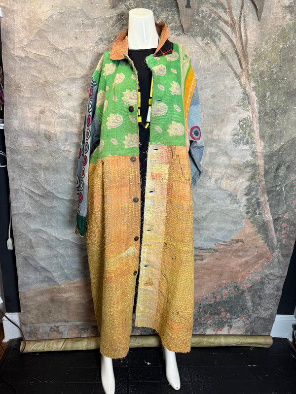 JG-183 Kantha Sunrise Coat-MIX 6
