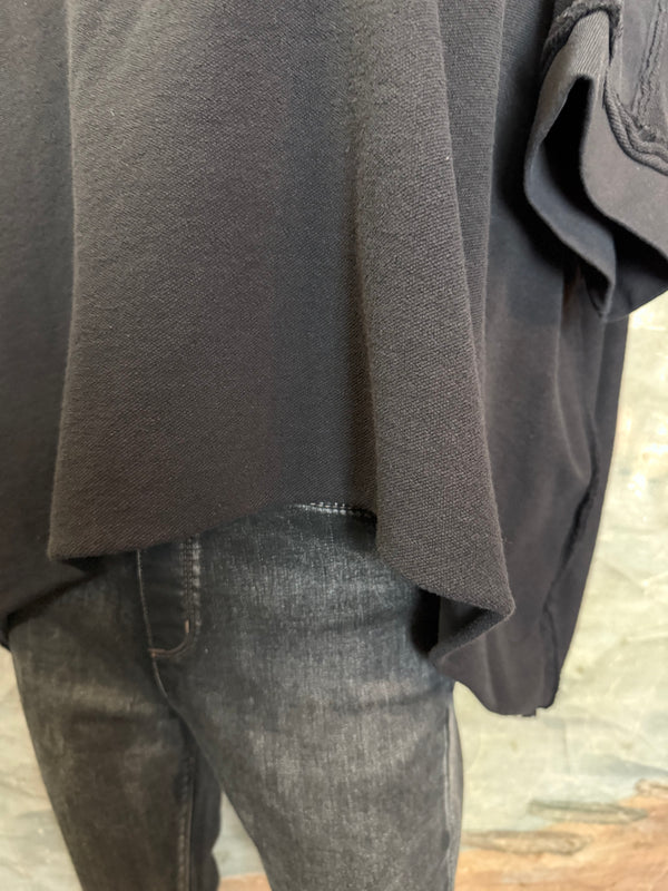 8300-3061 Pullover Vest Topper-Black