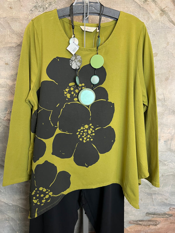 PT1549 Floral Tee Pullover