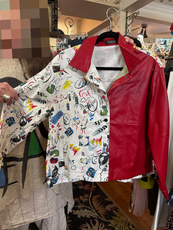 TF-4727 Chic' Artist Doodle Jkt