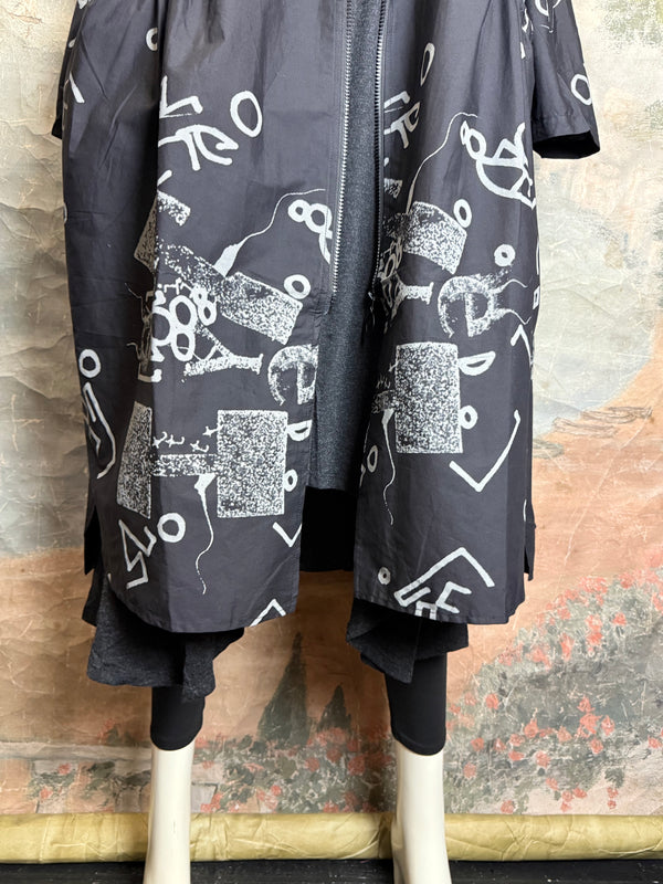 1029 City Scribble Jacket-Gray