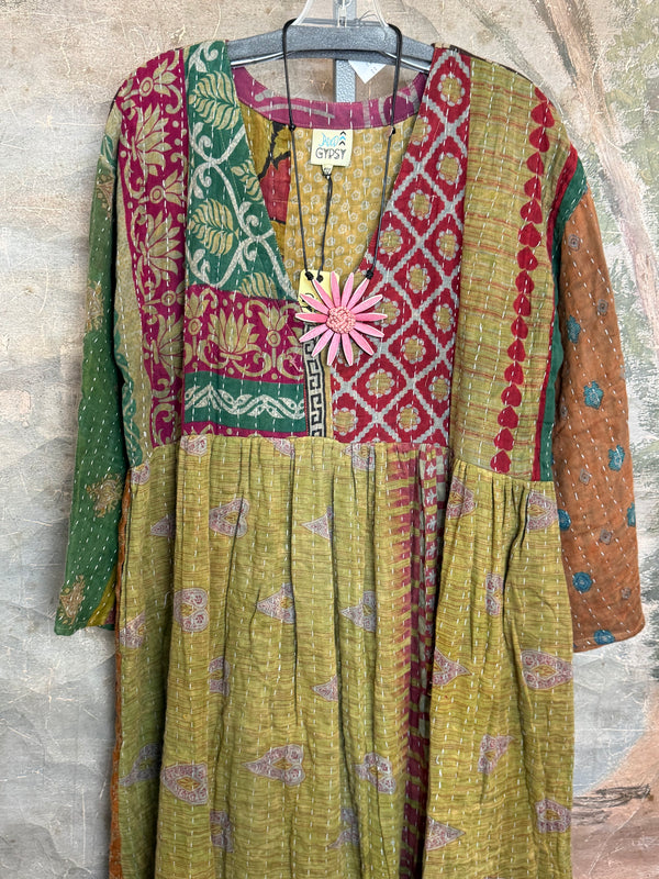 JG-156 Kantha Sunrise Dress-2 MIX
