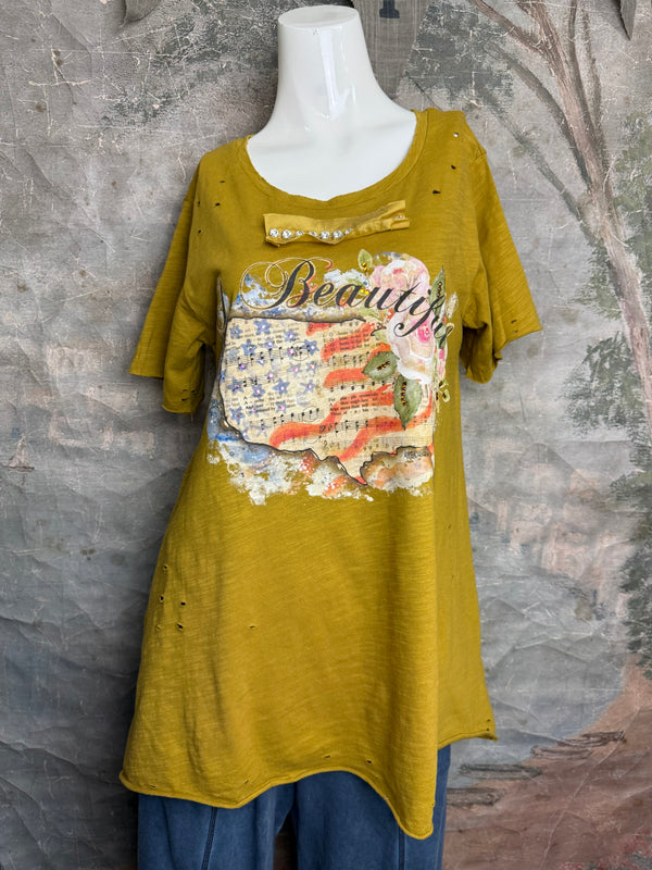 ARB Celebrate W/Chic USA Tshirt-Mustard