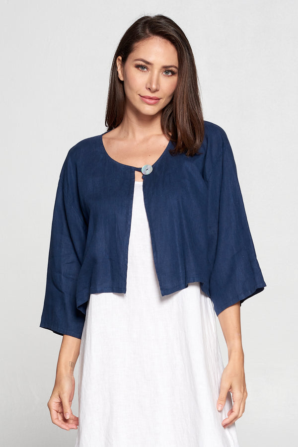 MP-MT348 Bolero With Button-Navy