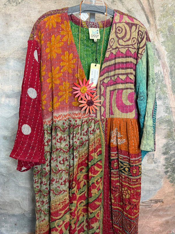 JG-156 Kantha Sunrise Dress-3 MIX