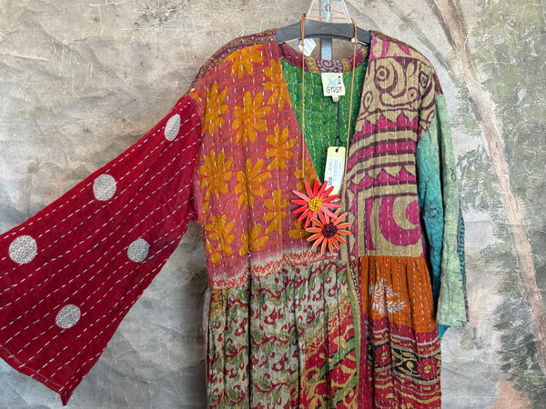 JG-156 Kantha Sunrise Dress-3 MIX