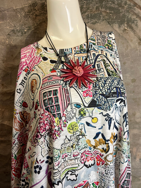 T1369K White Knit Whimsy Top-Bonjour Paris