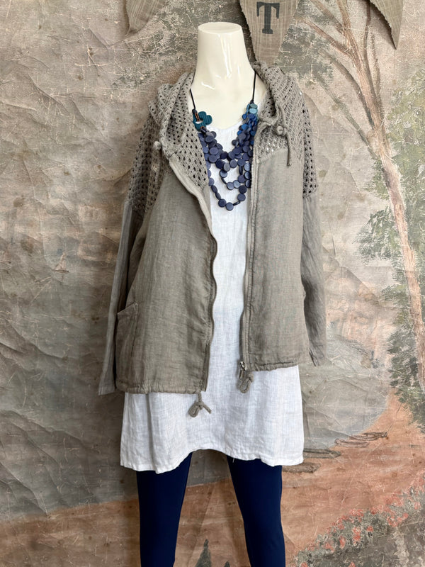 92076 Mix Net Jacket-Mud
