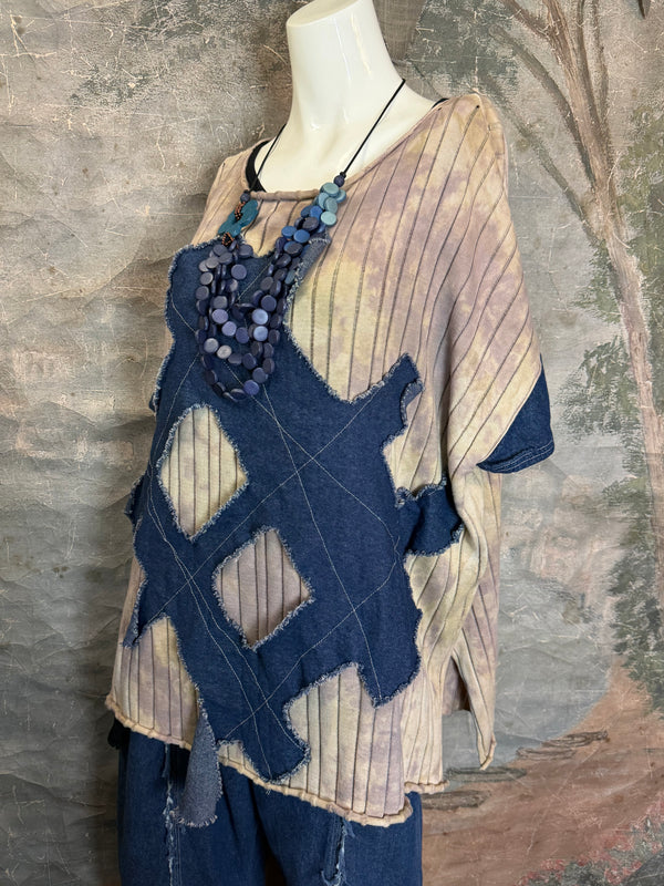 SWD003 West Denim Mix Sweater