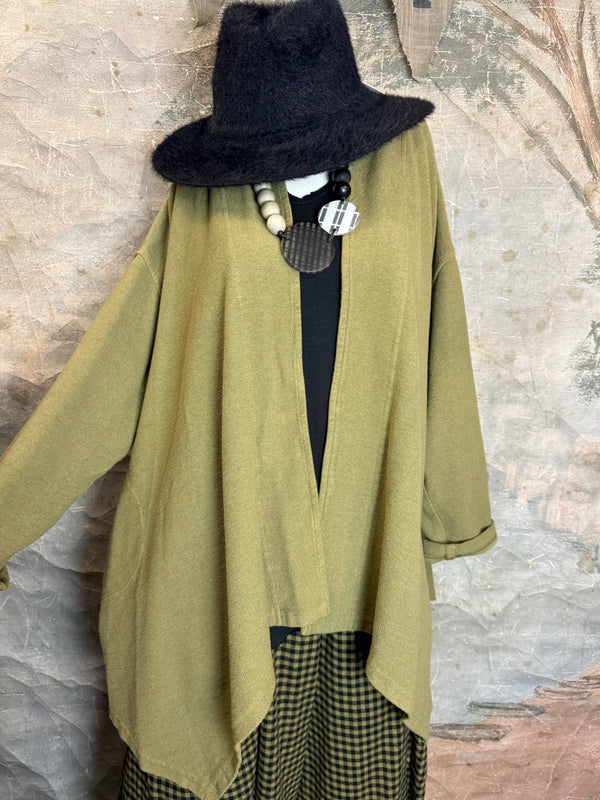 833-3184 Flare Cardi Coat