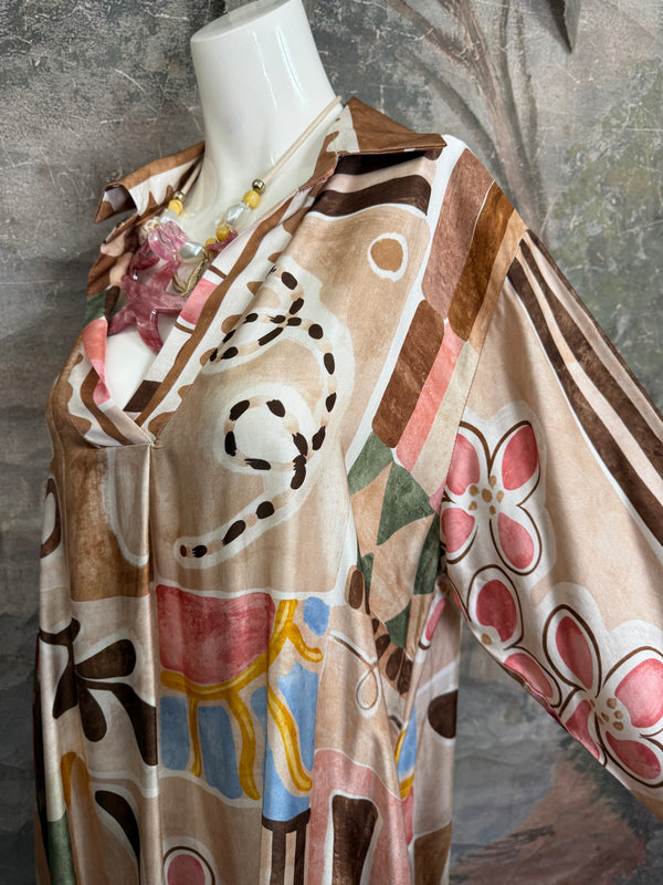 6615 Silk Artsian Dress