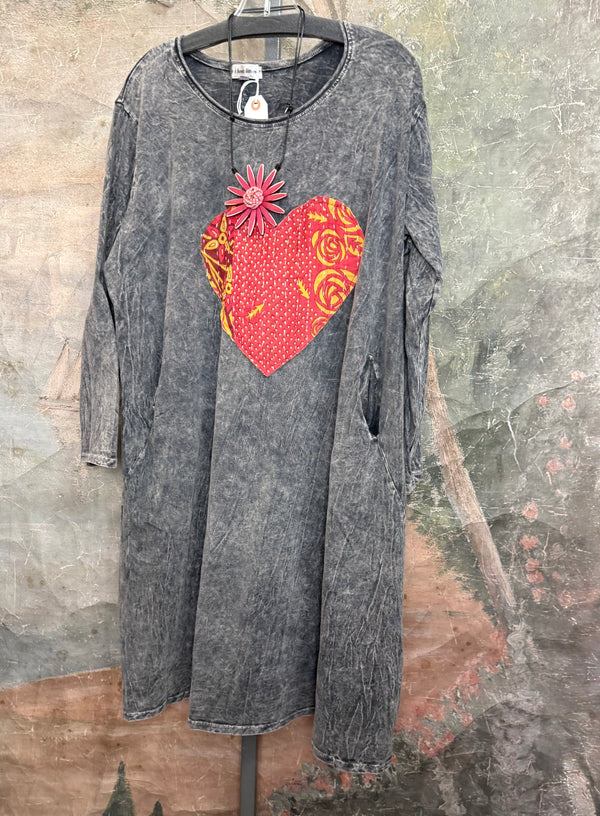 Romance Story T-Shirt Dress-#4