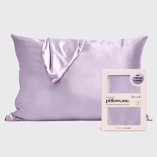 KITSCH Silky Satin Pillowcase-Lavender