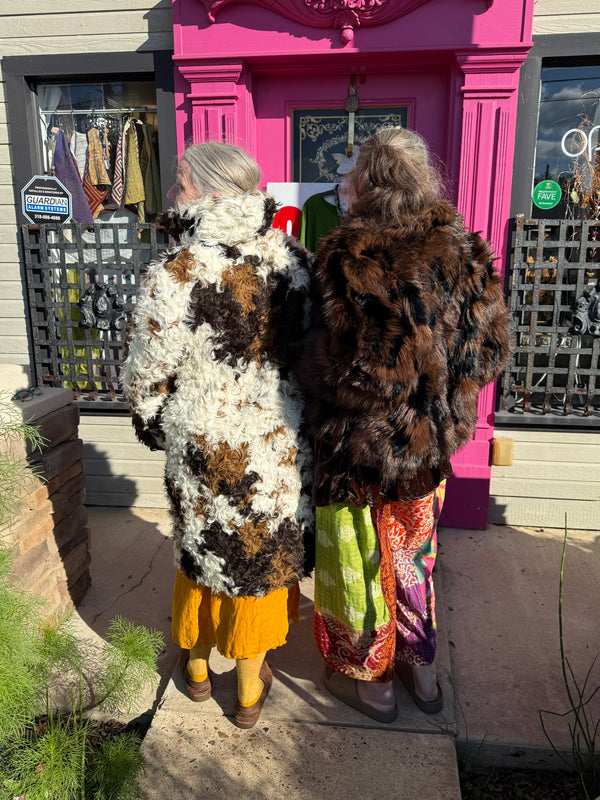 5764 Faux Fur Mink Short Coat