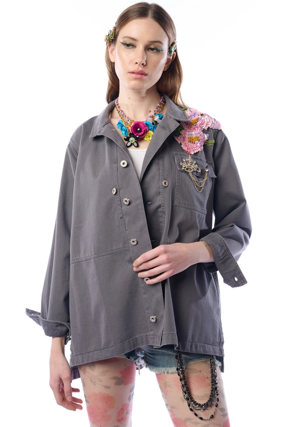 Ed26B Embellished Workup Coat