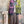 Load image into Gallery viewer, Sequin R&amp;L patch bomber jacket in purple and yellow-green ombre with floral accents, styled with tiered maxi skirt - 1
