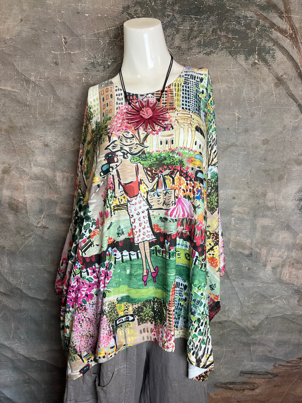T1369K White Knit Whimsy Top-City Gal Shopper