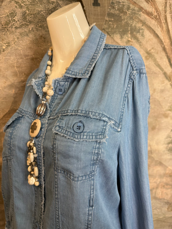 LIN7403 LULA B TRAVEL JKT-Denim