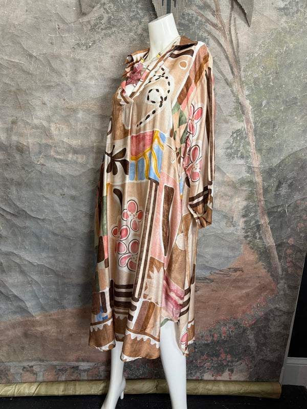 6615 Silk Artsian Dress