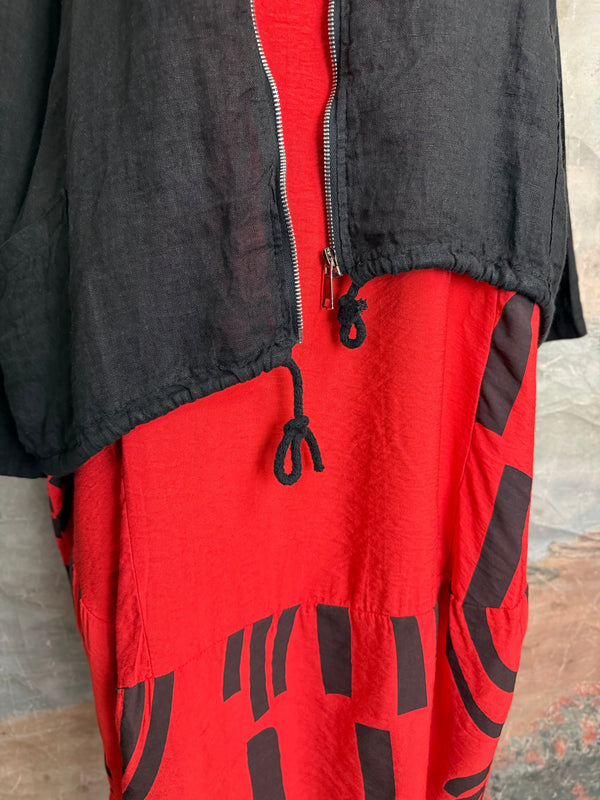 92076 Mix Net Jacket-Black