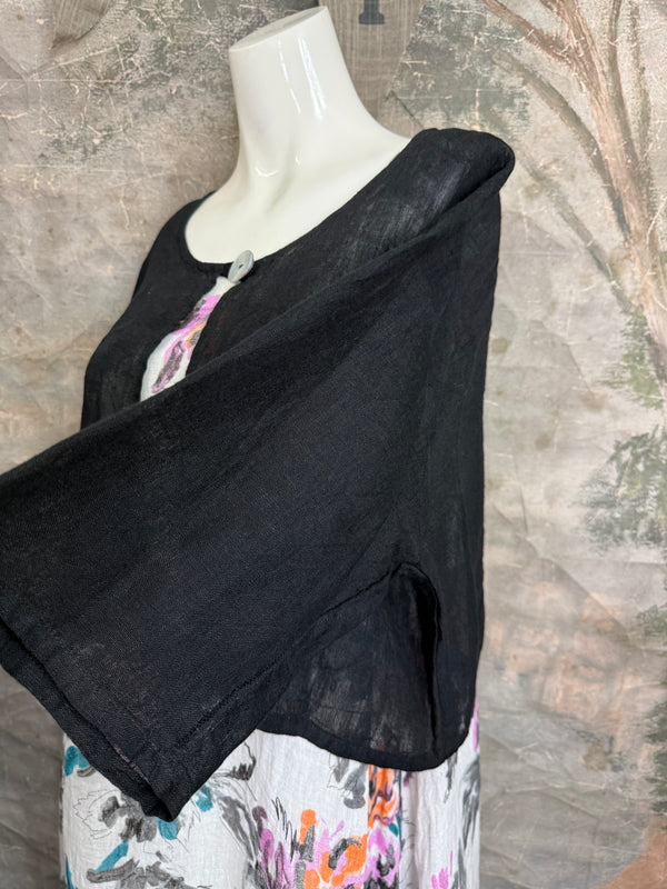 MP-MT348 Bolero With Button-Black