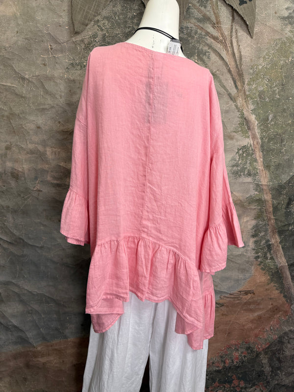 MP-HLT651 Baby Doll Top-Pink