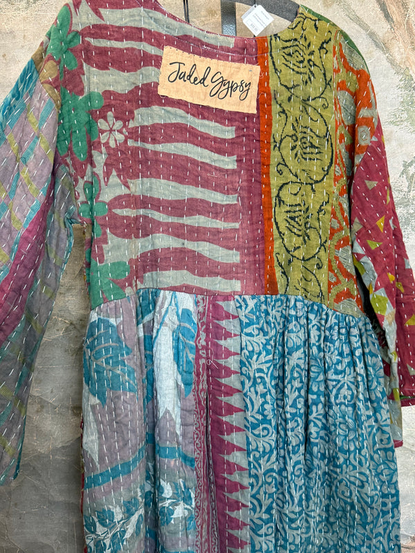 JG-156 Kantha Sunrise Dress-1 MIX
