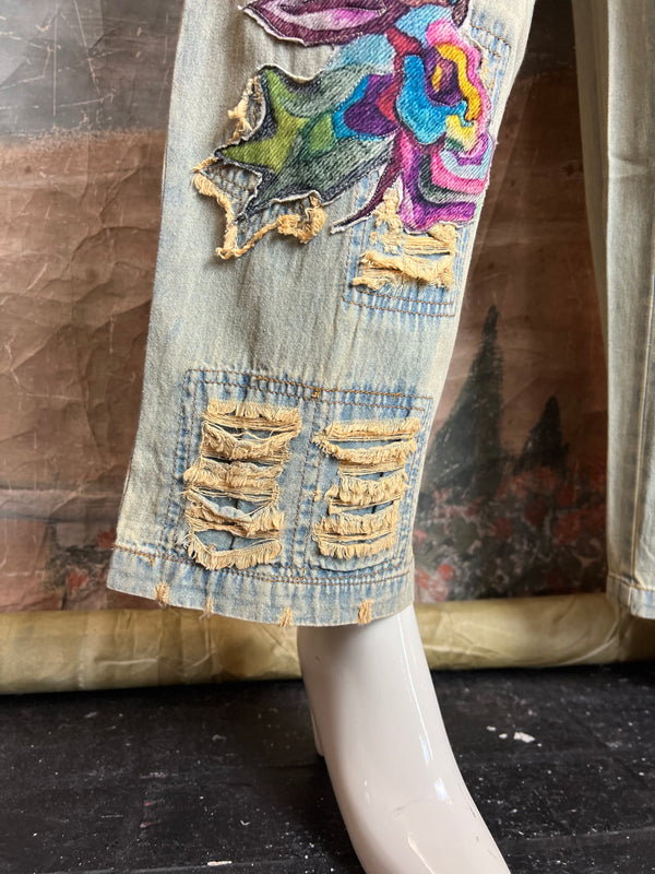 PLV-77P Peace & Flower Jeans