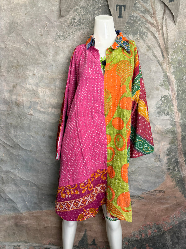 1013w Long Kurta Shirt Dress-Suzie Q