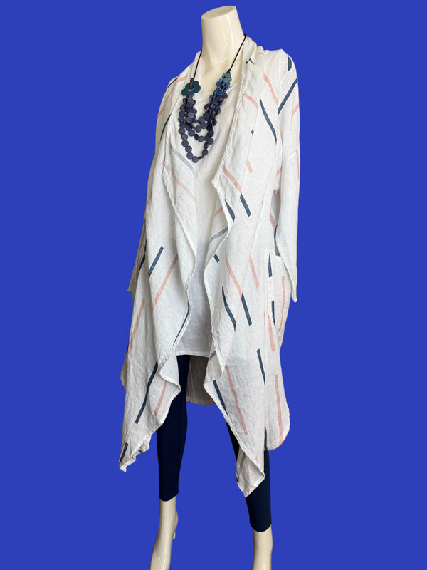 91511-S Stripe Throw Duster