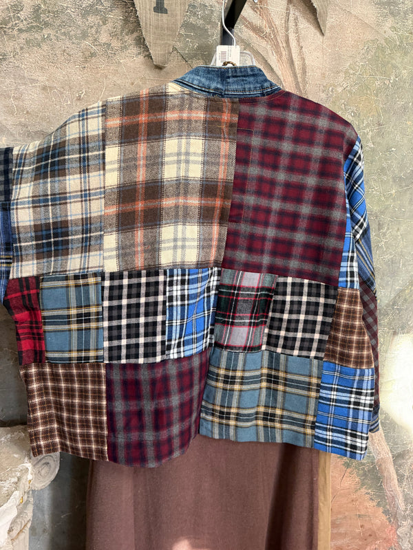5573 Lodge Flannel Cardigan-Mix D